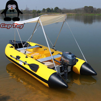 Powered PVC Inflatable Rowing Boat with Air Deck/Floor