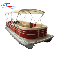 High Quality pontoon boat with Bimini Top