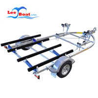 Boat Trailer with Carpet Pads