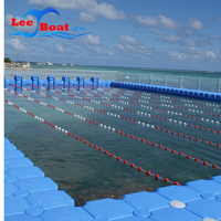 floating block poolside lake