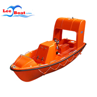 Open Type FRP Rescue Boat with Davit