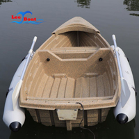 Trio Slotted Detachable Plastic Water Tender Fishing Boat with Floating-Tube