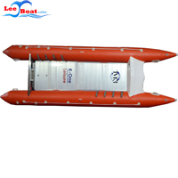 11FT Aluminum Floor Inflatable Thundercat Racing Boat Inflatable Catamaran 