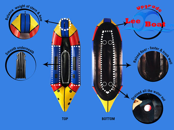 lightweight inflatable packraft kayaks